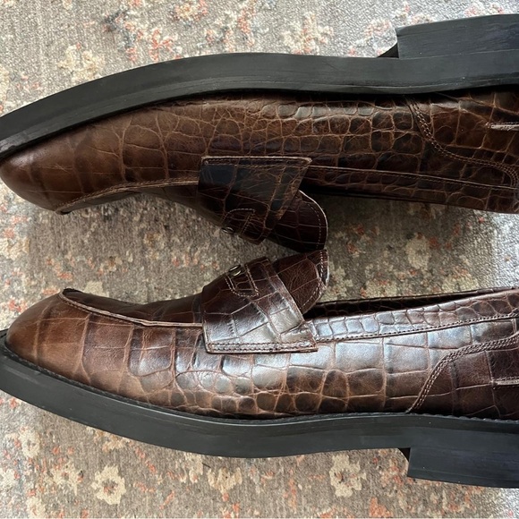 Men\'s Andersson Bell Brown Crocodile Pattern Loafers main image 8